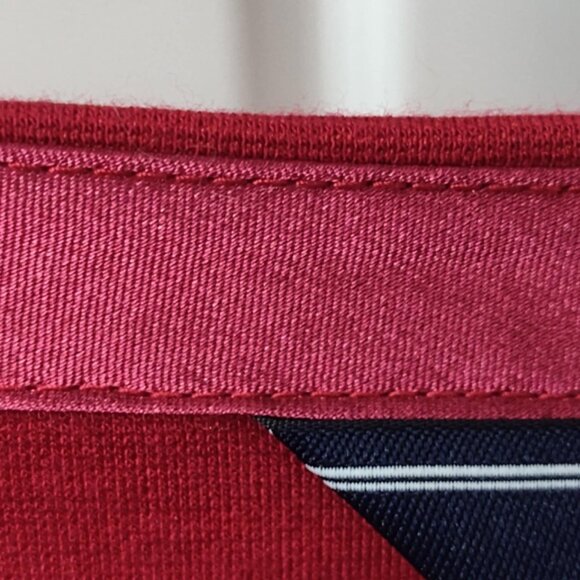 Land's End - 3/4 Flutter sleeve top - Red, size M, 10-12 - Picture 6 of 13